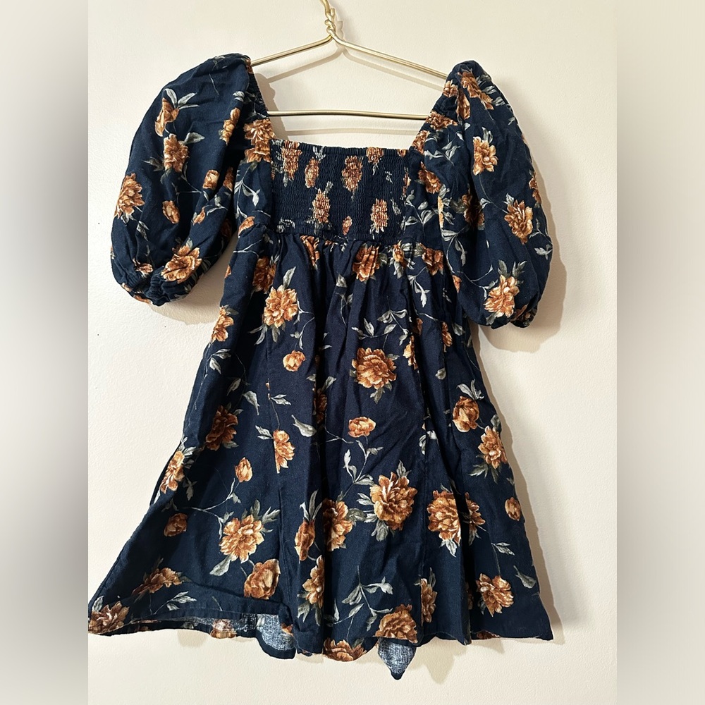Abercrombie & Fitch linen floral Dress - Picture 2 of 3